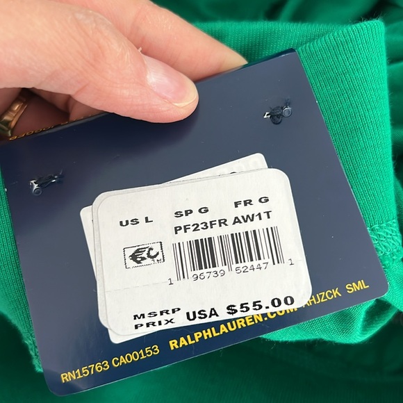 New polo Ralph Lauren joggers sleep pants green - Picture 6 of 6